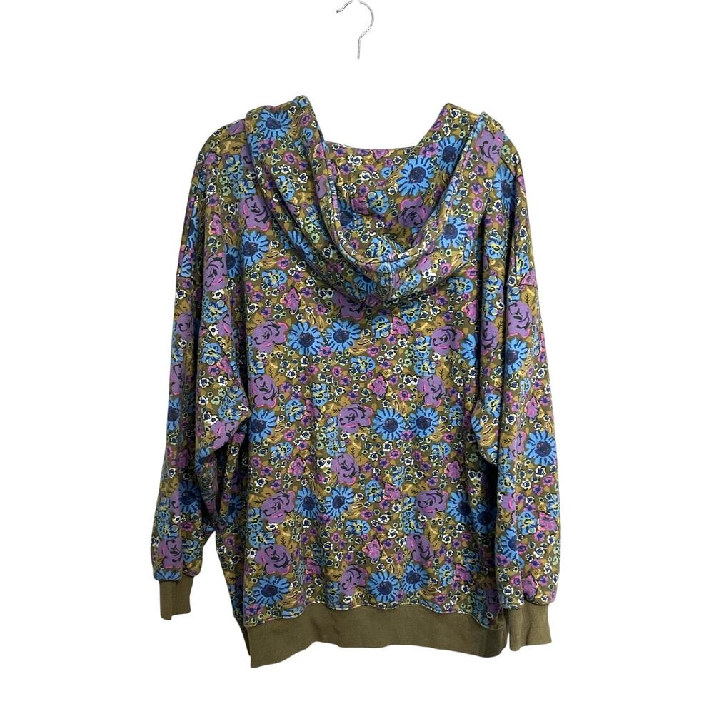 NATURAL LIFE Oversized Printed Hoodie Ditsy Floral Boho Cottagecore Sweatshirt - Picture 5 of 5